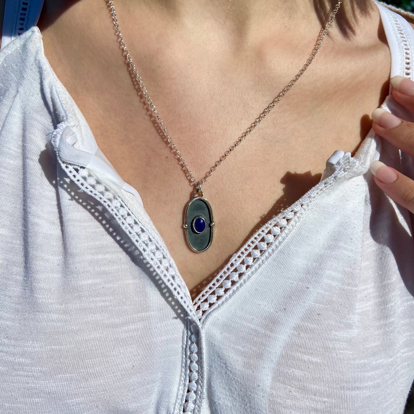 The Wisdom Stone Sterling Silver Pendant