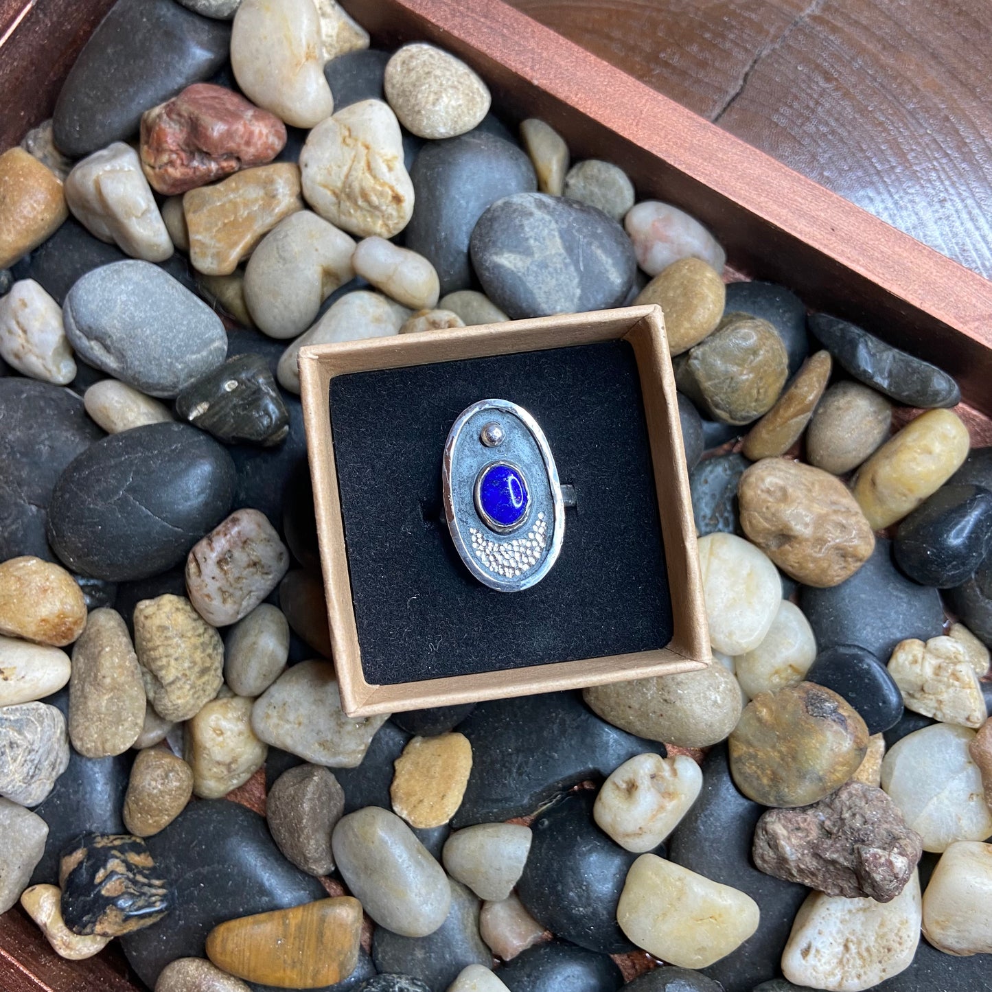 Moon and Tide Sterling Silver Ring