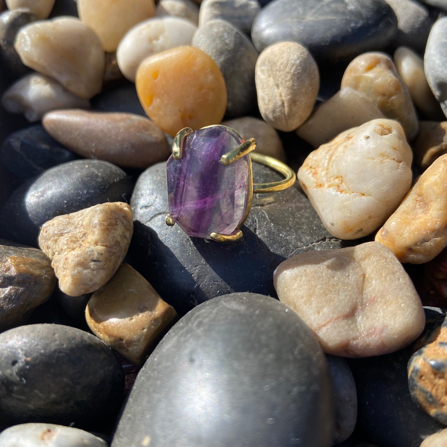 Crystal Visions Brass Ring