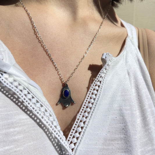 Lady Bluebell Sterling Silver Neclace