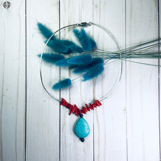 Pop of Nature Sterling Statement Necklace