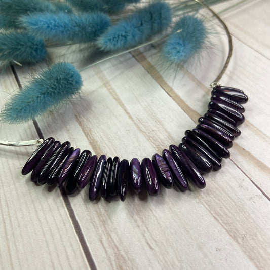 Choppy Shores Sterling Silver & Shell Necklace